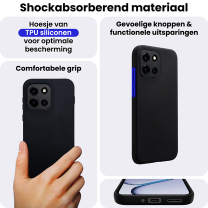 OnePlus Nord 6 Hoesje Siliconen Backcover Lichtgewicht - Zwart