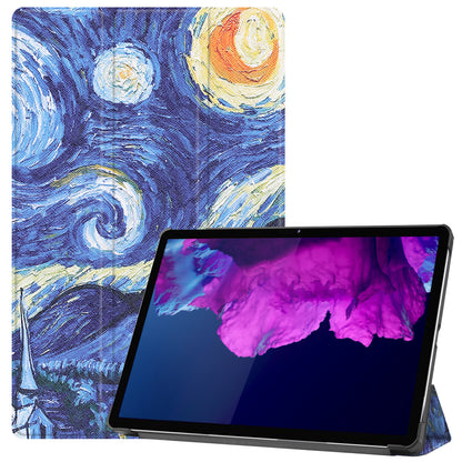 Lenovo Tab P11 Plus Trifold Bookcase Hoes - Sterrenhemel