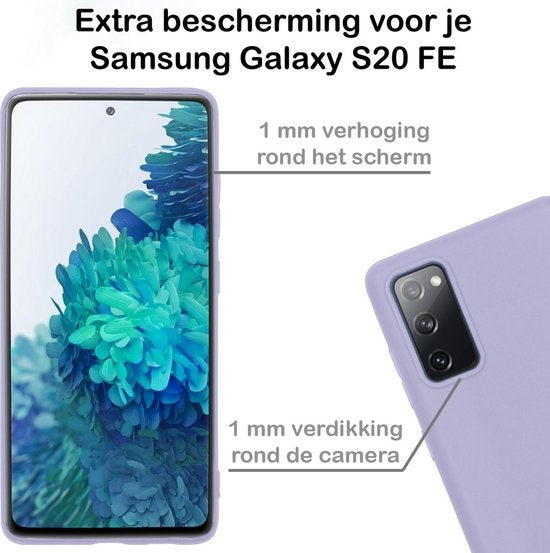 Samsung S20 FE Hoesje Siliconen - Lila