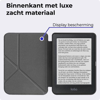 Kobo Clara BW Trifold Hoesje - Zwart