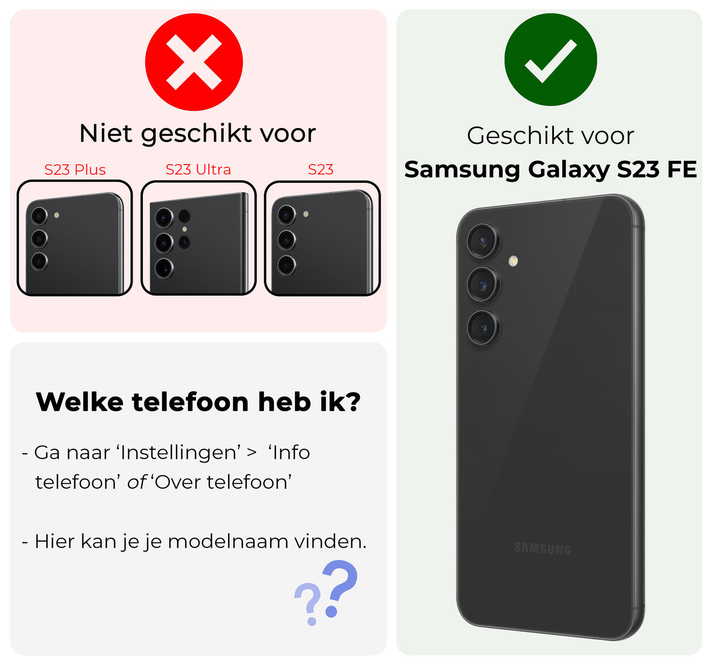 Samsung S23 FE Hoesje met Koord Siliconen - Transparant