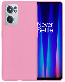 OnePlus Nord CE 2 Hoesje Siliconen Backcover Lichtgewicht - Lichtroze