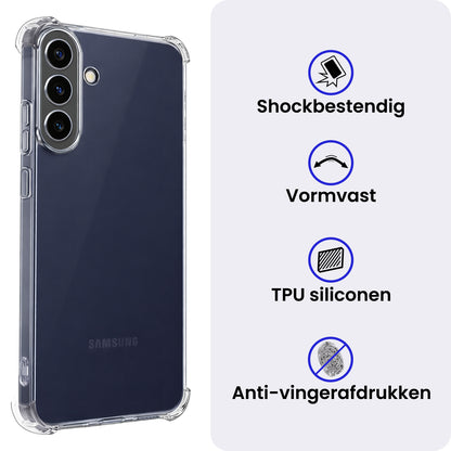 Samsung A37 Hoesje Shockproof Backcover Siliconen - Transparant