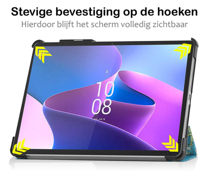 Lenovo Tab P11 Pro Tablethoes Smcpen Met Screenprotector - Bloesem