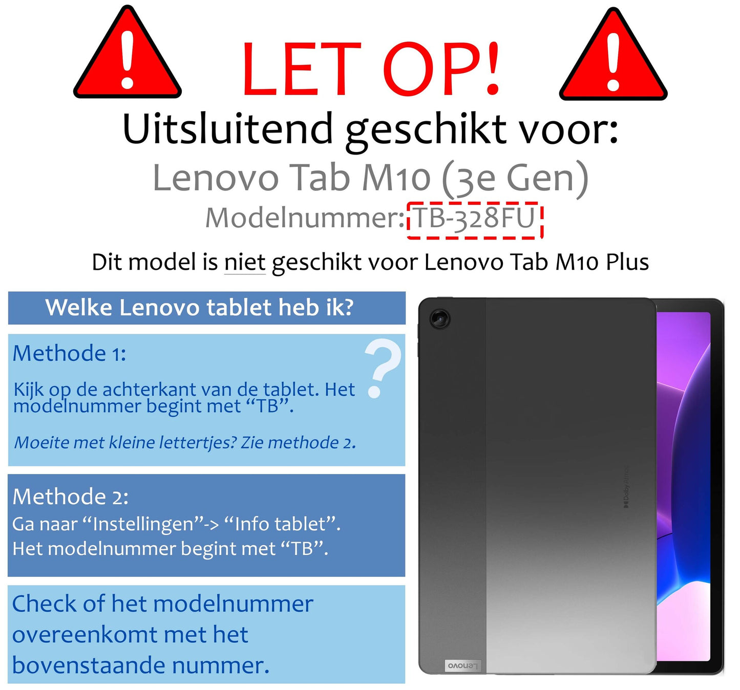 Lenovo Tab M10 (3rd gen) Hoesje Book Case - Donkergroen