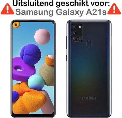 Samsung A21s Hoesje Siliconen Backcover Lichtgewicht - Lila