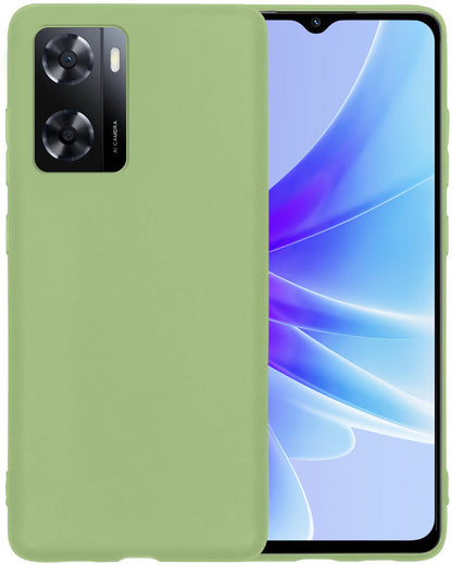 OPPO A57s Hoesje Siliconen - Groen