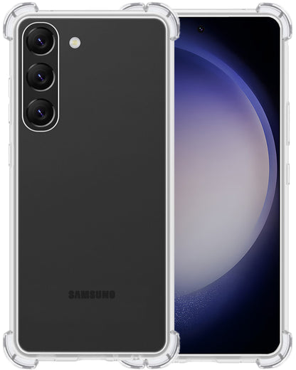 Samsung S23 Plus Hoesje Shockproof Backcover Siliconen - Transparant