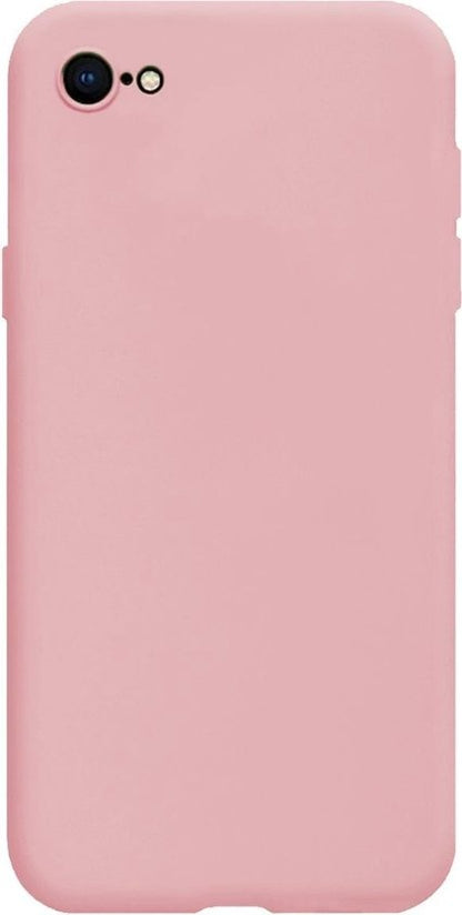 iPhone SE 2020 Hoesje Siliconen Backcover Lichtgewicht - Lichtroze