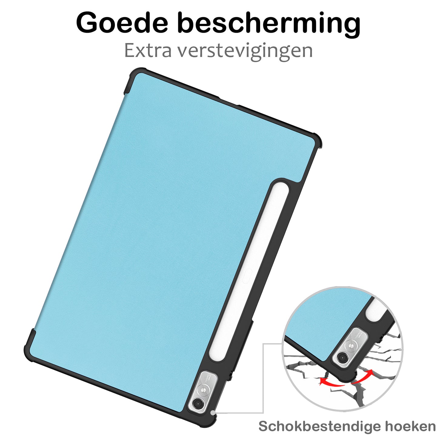 Lenovo Tab P11 Pro Hoesje Book Case Met Lenovo Pen Uitsparing - Lichtblauw