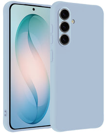 Samsung S26 Hoesje Siliconen Backcover Lichtgewicht - Lichtblauw