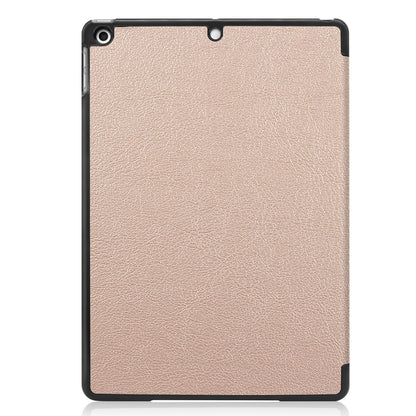 iPad 10.2 2021 Trifold Bookcase Hoes - Goud