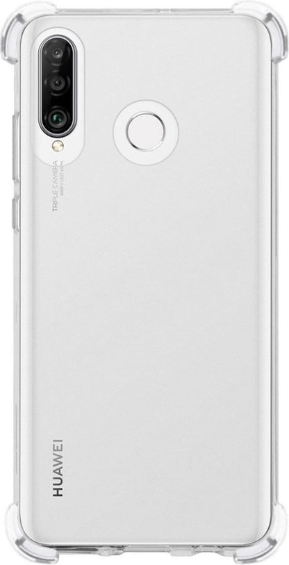 Huawei P30 Lite Hoesje Shockproof Backcover Siliconen - Transparant