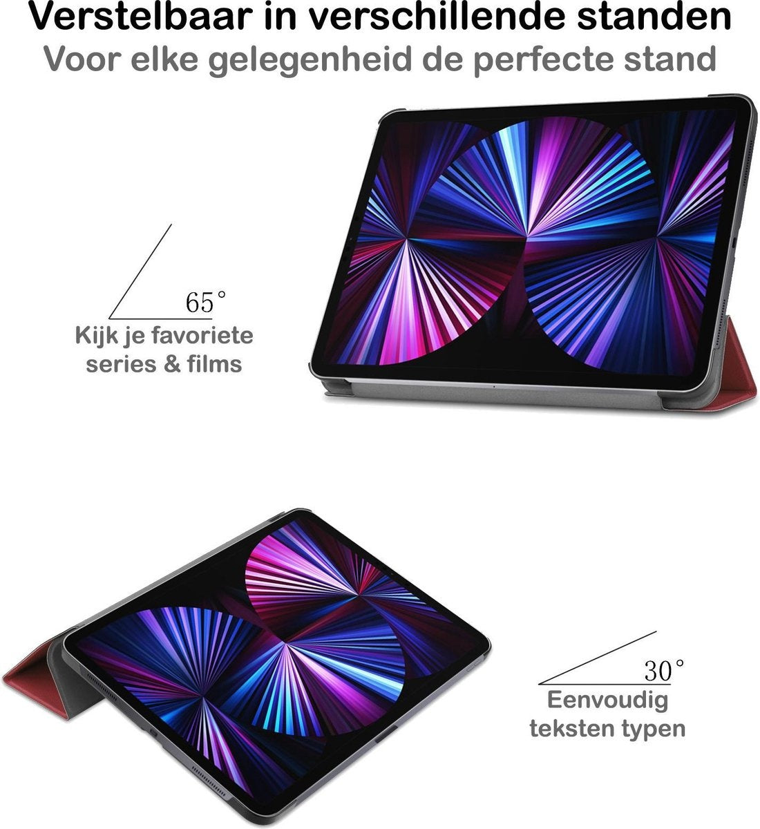 iPad Pro 2021 (11 inch) Hoesje Book Case - Donkerrood