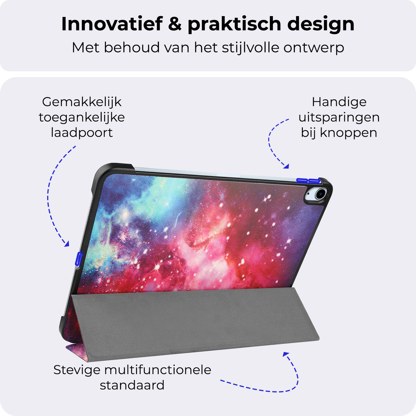 iPad Air 2024 (11 inch) Hoesje Book Case - Galaxy