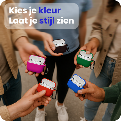 AirPods Pro 3 Hoesje Siliconen Krasbestendig - Wijnrood