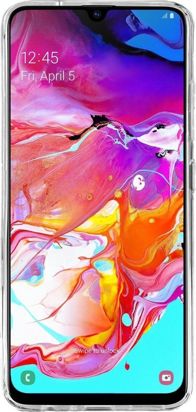 Samsung A70 Hoesje Siliconen - Transparant