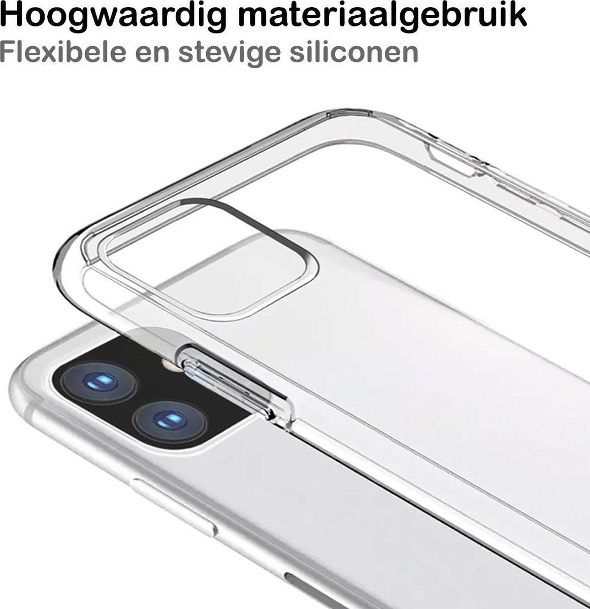 iPhone 11 Hoesje Siliconen - Transparant