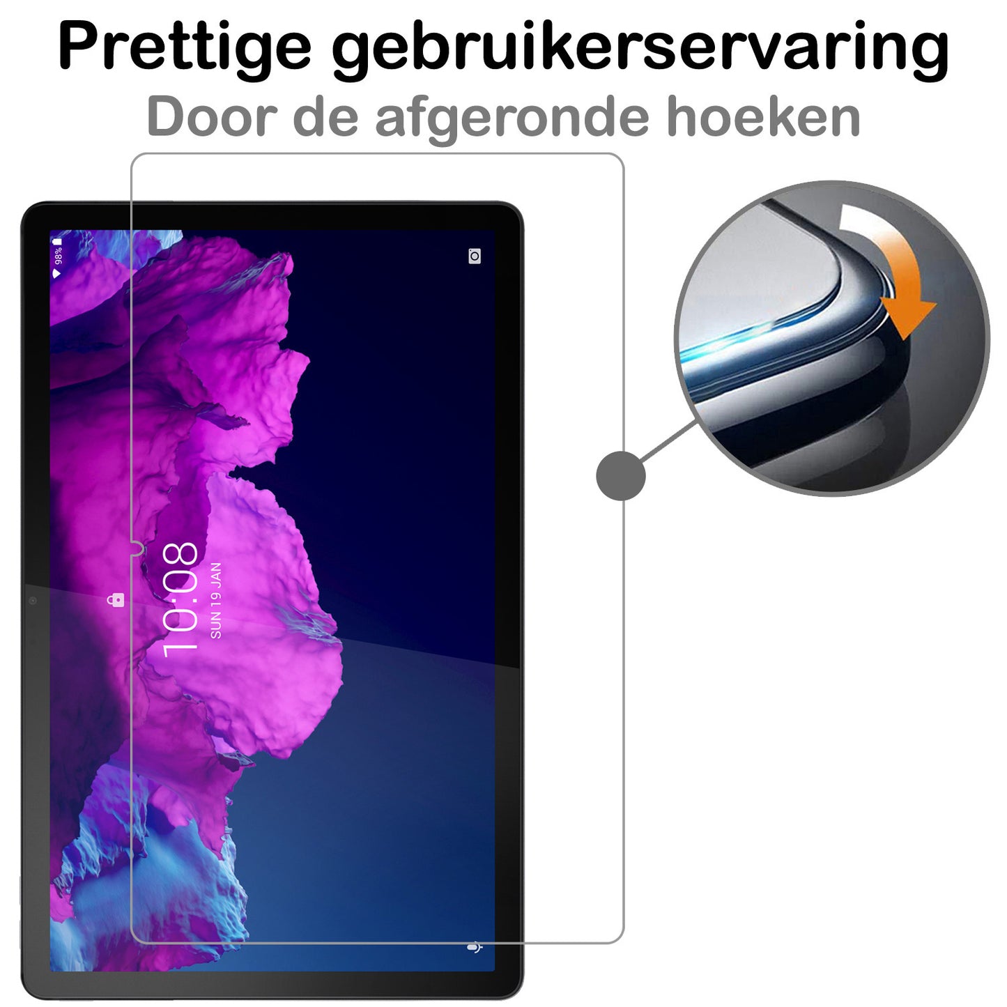 Lenovo Tab P11 Plus Screenprotector Tempered Glass