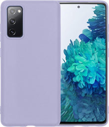 Samsung S20 FE Hoesje Siliconen Backcover Lichtgewicht - Lila