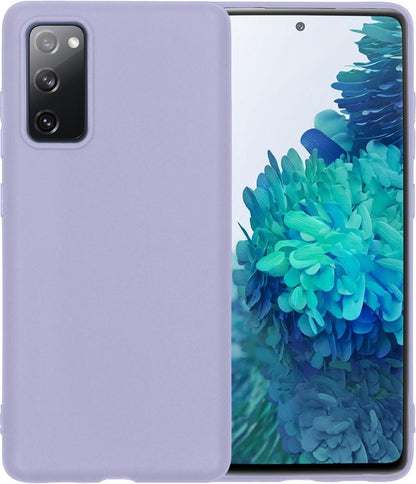 Samsung S20 FE Hoesje Siliconen Backcover Lichtgewicht - Lila