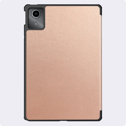 Lenovo Tab M11 Trifold Bookcase Hoes - Rosé goud
