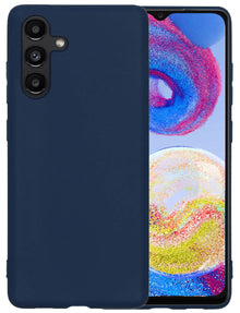 Samsung A04s Hoesje Siliconen Backcover Lichtgewicht - Donkerblauw