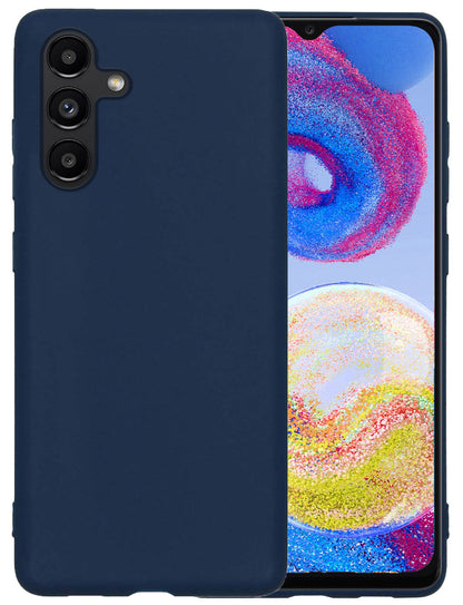 Samsung A04s Hoesje Siliconen Backcover Lichtgewicht - Donkerblauw