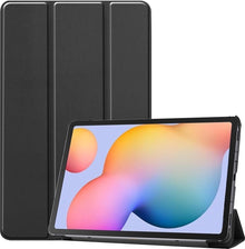 Samsung Galaxy Tab S6 Lite Trifold Bookcase Hoes - Zwart