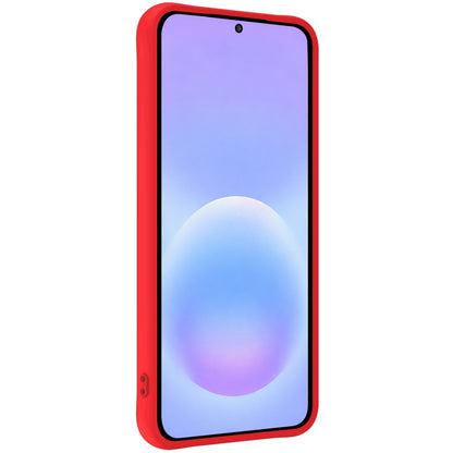 Samsung A57 Hoesje Siliconen Backcover Lichtgewicht - Rood