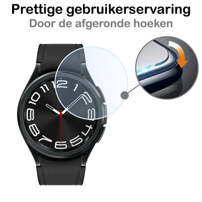 Samsung Watch 6 Classic 47 mm Screenprotector Gehard Glas - Anti-kras