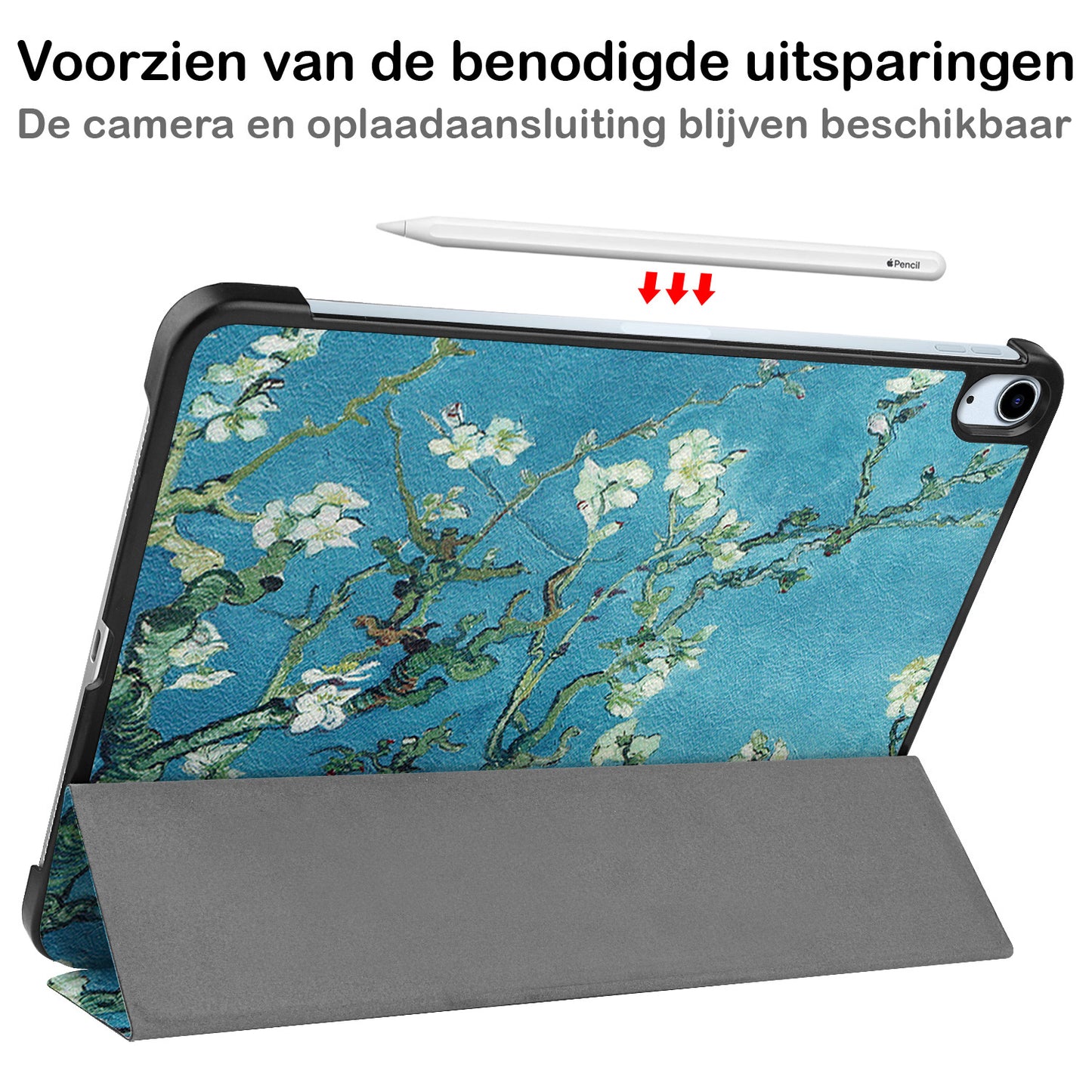 iPad Air 2022 Hoesje Book Case - Bloesem