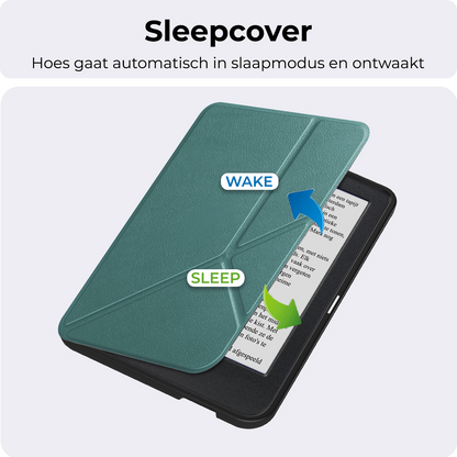 Kobo Clara BW Trifold Bookcase Hoes - Donkergroen