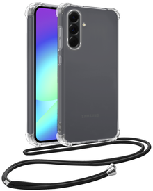 Samsung A56 Hoesje met Koord Backcover Shockproof - Transparant