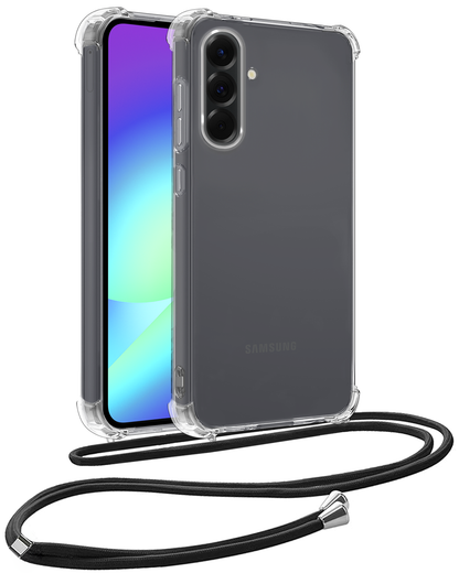 Samsung A56 Hoesje met Koord Backcover Shockproof - Transparant