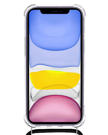 iPhone XR Hoesje met Koord Backcover Shockproof - Transparant