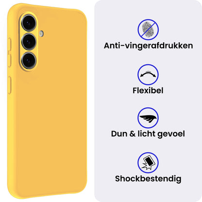 Samsung A37 Hoesje Siliconen Backcover Lichtgewicht - Geel
