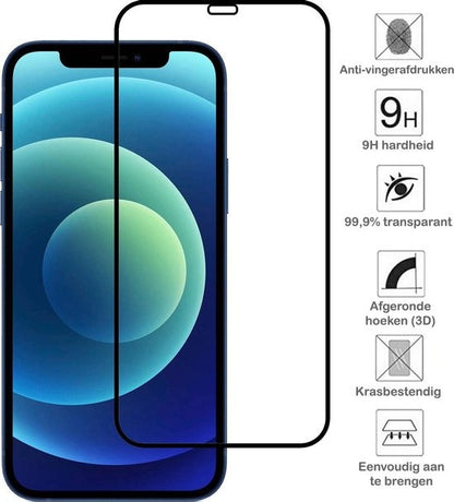 iPhone 12 Pro Screenprotector Gehard Glas - Full Screen