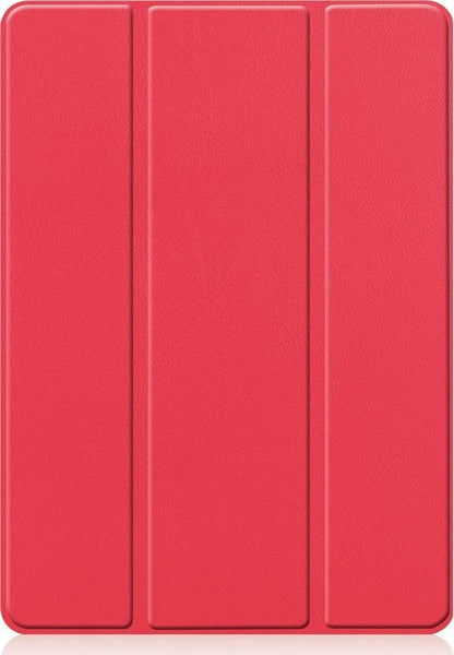 iPad 10.2 2019 Trifold Bookcase Hoes met Penhouder voor Apple Pen - Rood