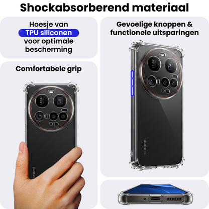 Xiaomi 15 Ultra Hoesje Shockproof Backcover Siliconen - Transparant