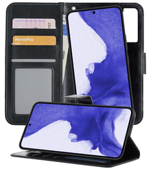 Samsung S22 Plus Hoesje Bookcase Cover Uitneembaar - Zwart