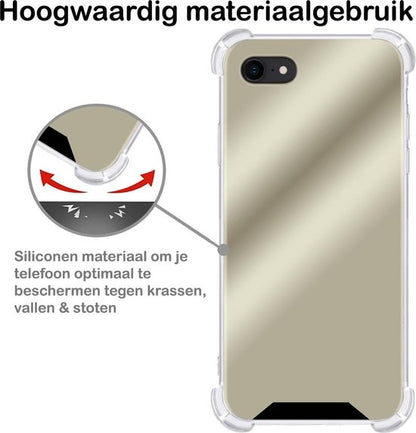 iPhone 7 Hoesje Shock Proof Siliconen - Goud