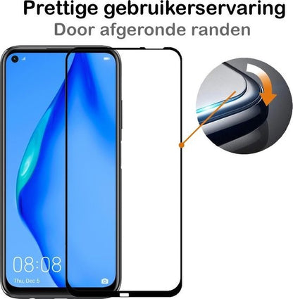 Huawei P40 Lite Screenprotector Full Cover Tempered Glass