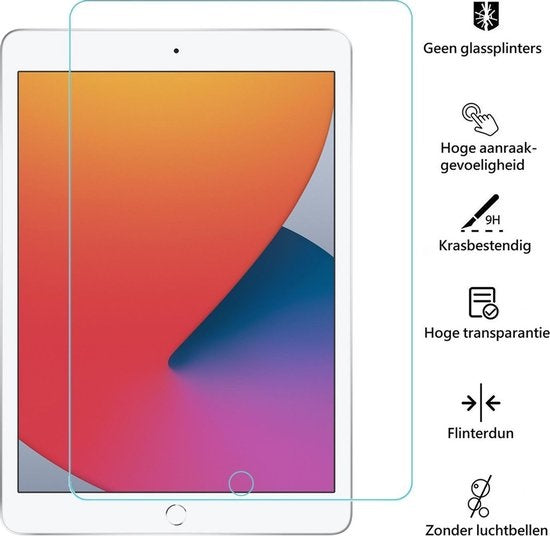 Screenprotector Geschikt voor iPad 10.2 2019/2020 Screenprotector Glas