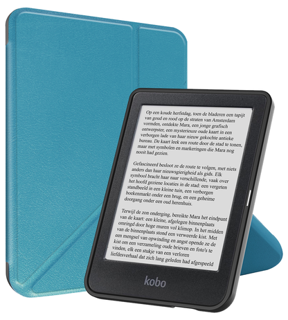 Kobo Clara BW Trifold Bookcase Hoes - Turquoise