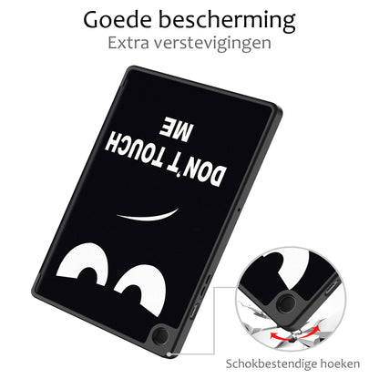 Samsung Galaxy Tab A9 Trifold Bookcase Hoes - Don't Touch Me