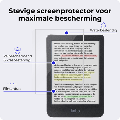 Screenprotector Geschikt voor Kobo Clara Colour Screenprotector Gehard Glas Tempered Glass - Screenprotector Geschikt voor Kobo Clara Colour Screenprotector