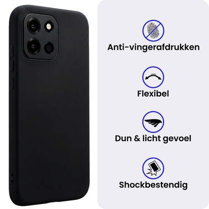 OnePlus Nord 6 Hoesje Siliconen Backcover Lichtgewicht - Zwart