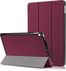 iPad Air 3 / Pro 10.5 (2017) Trifold Bookcase Hoes - Donkerrood