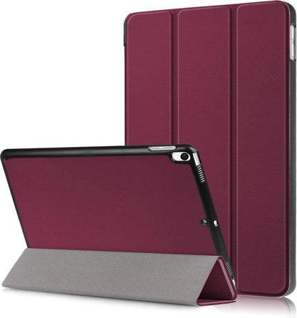 iPad Air 3 / Pro 10.5 (2017) Trifold Bookcase Hoes - Donkerrood